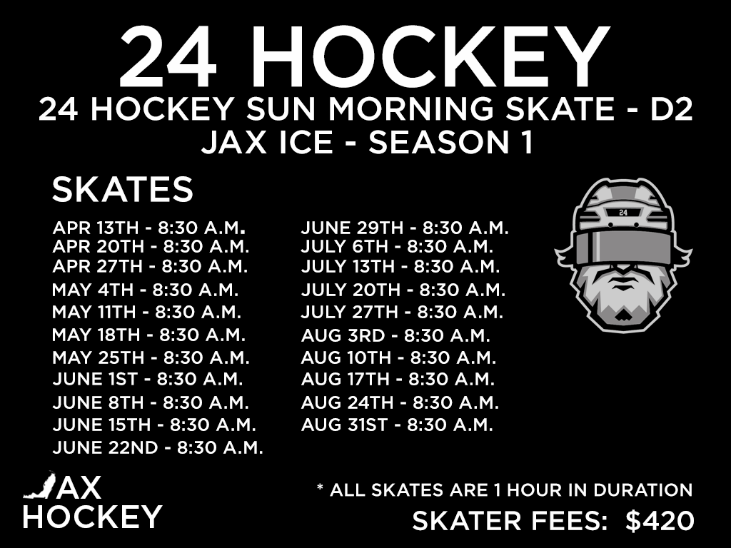 JAX ICE - 24 ADULT HOCKEY SUNDAY MORNING - DIV 2