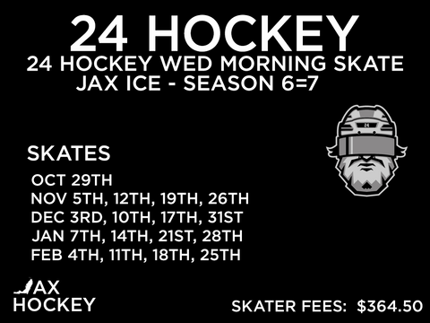 JAX ICE - SEASON 7 WED MORNING SKATES - 24 INVITE - PLAYER